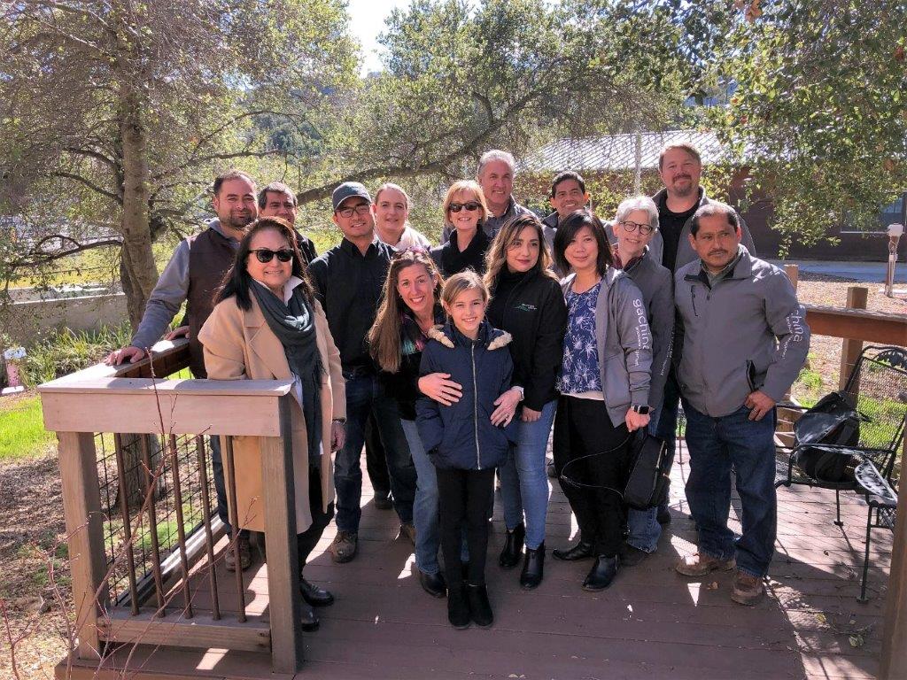 Gachina family management team at dedication at Foothill College in Los Altos, CA