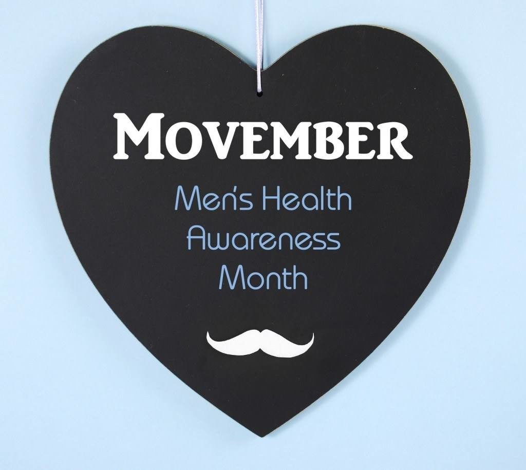 Movember logo - Men's Health Awareness Month